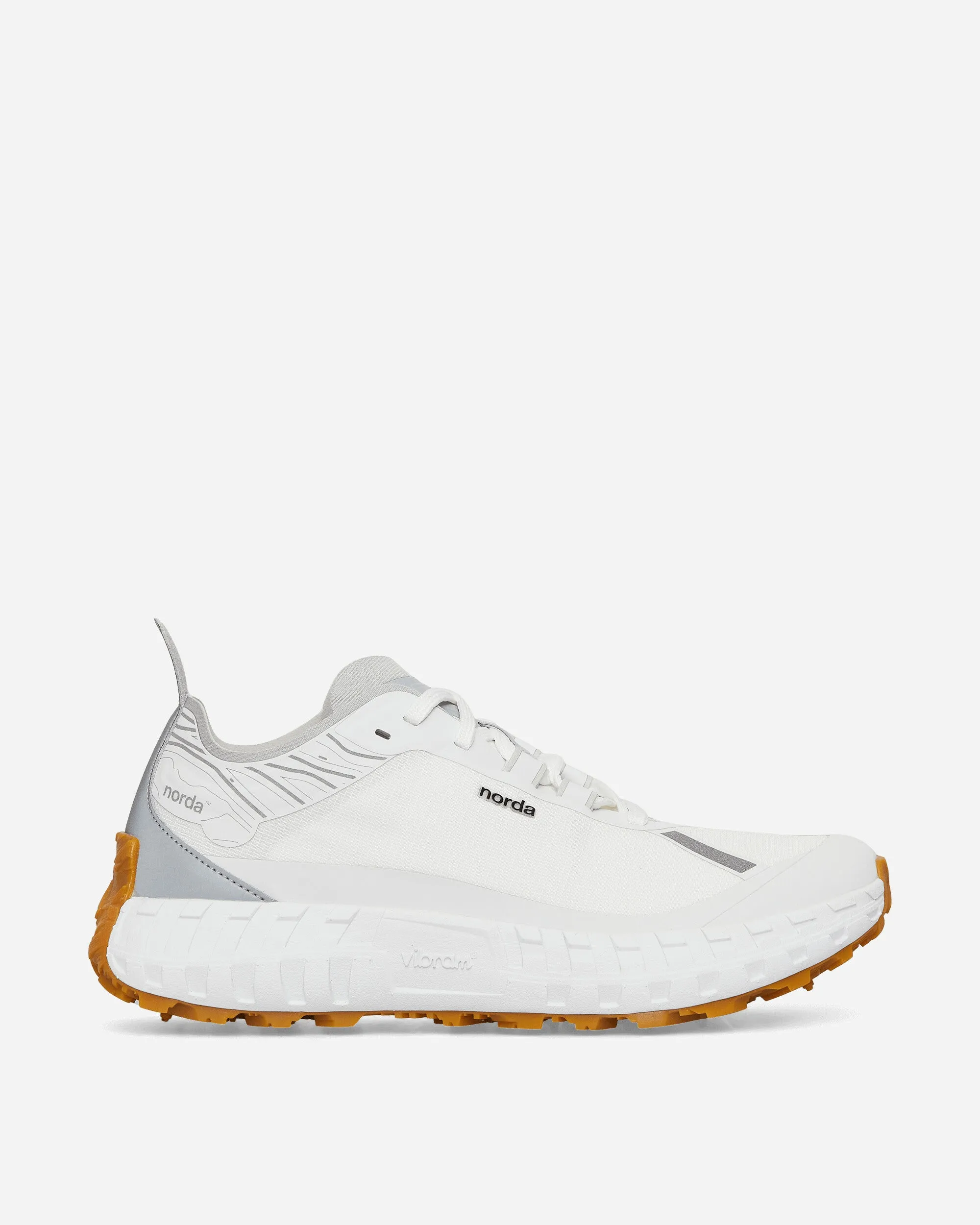001 Sneakers White Gum Zip Up Design Recycled Synthetic Fabric