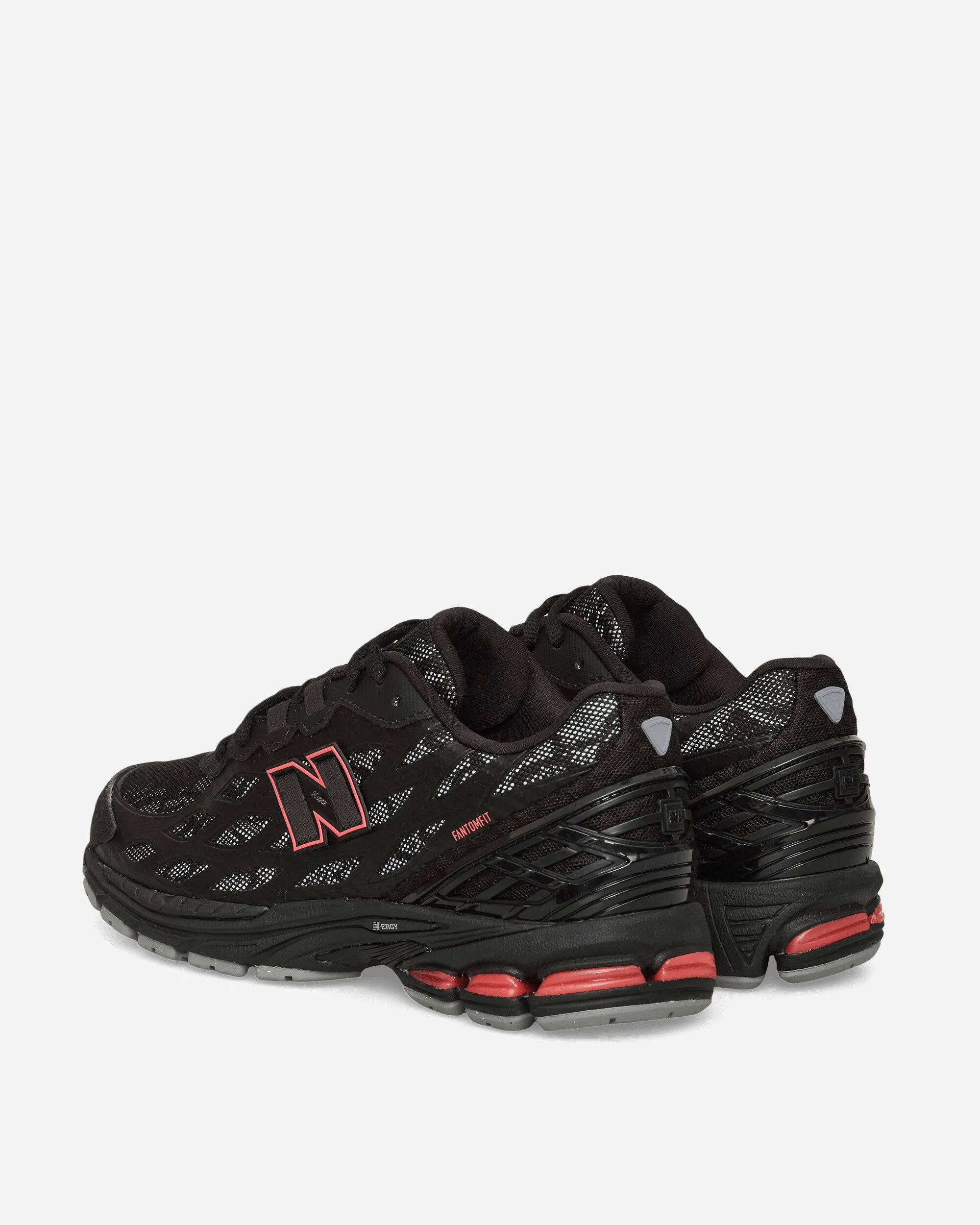 Smooth Texture 1906W Sneakers Black / Urgent Red / Castlerock