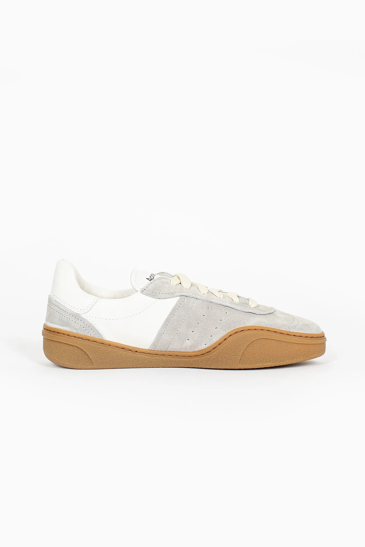Lace Up Sneakers White/Brown All   Purpose Cool Finish
