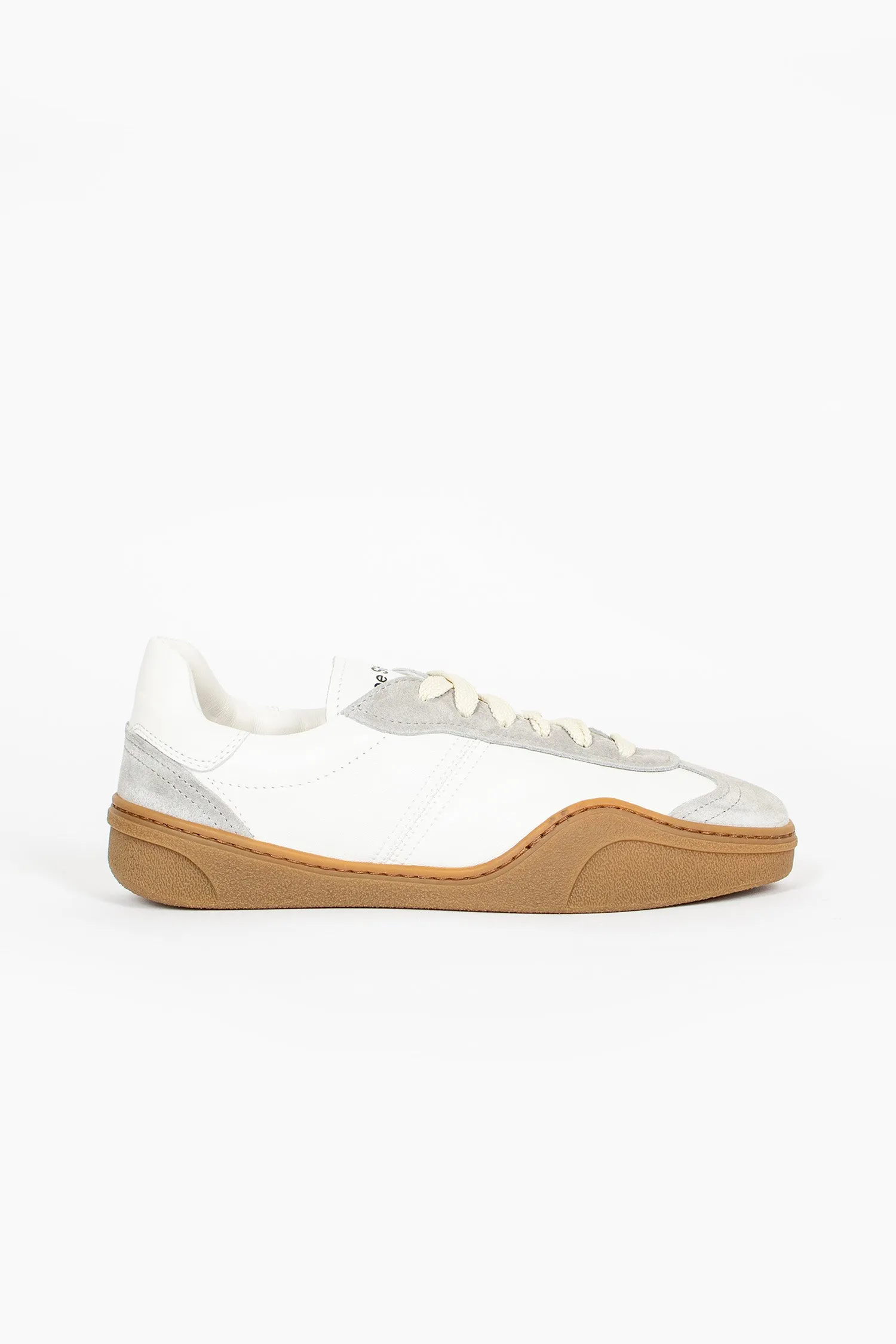 Power Move Lace Up Sneakers White/Brown