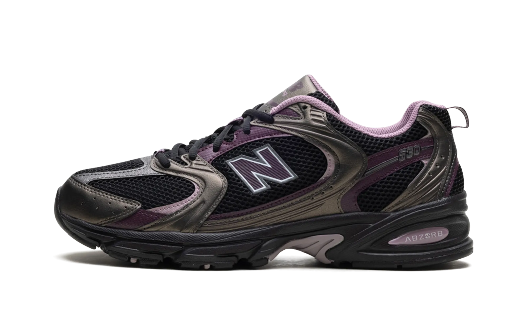 530 "Black Metallic Plum Brown" breathable - upper - feature shoes functional shoe utility