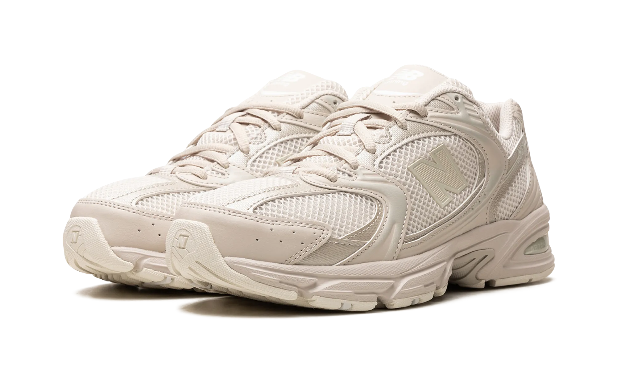 530 "Moonbeam Sea Salt" mass - market - brand shoes logo - strapped shoes