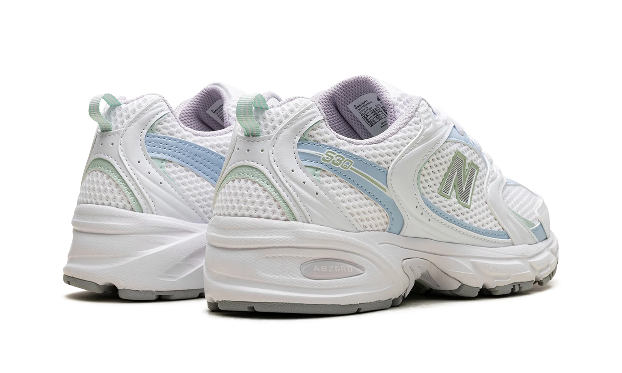 530 "White Light Chrome Blue Clay Ash" cross - country running in hot weather shoes