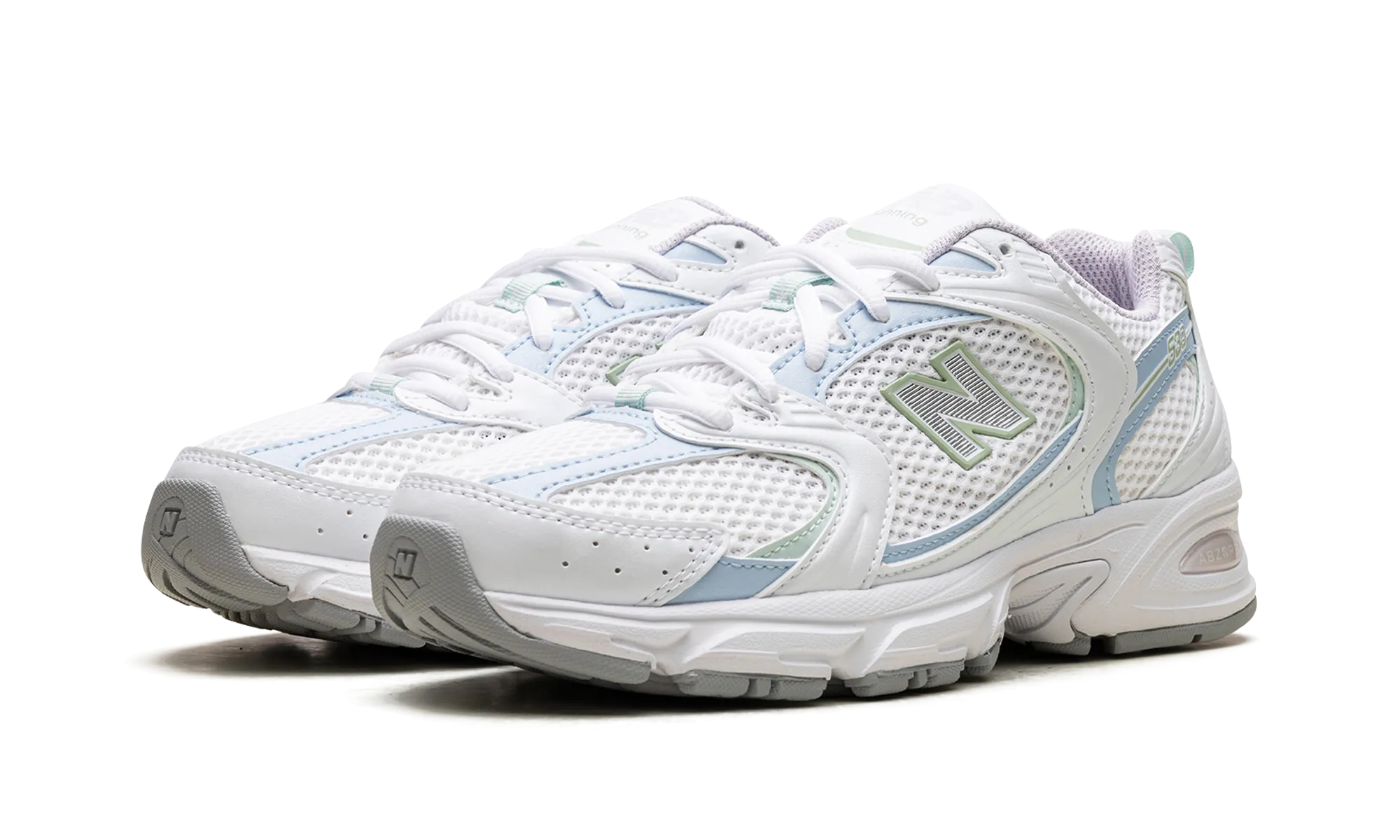 530 "White Light Chrome Blue Clay Ash" unisex shoes