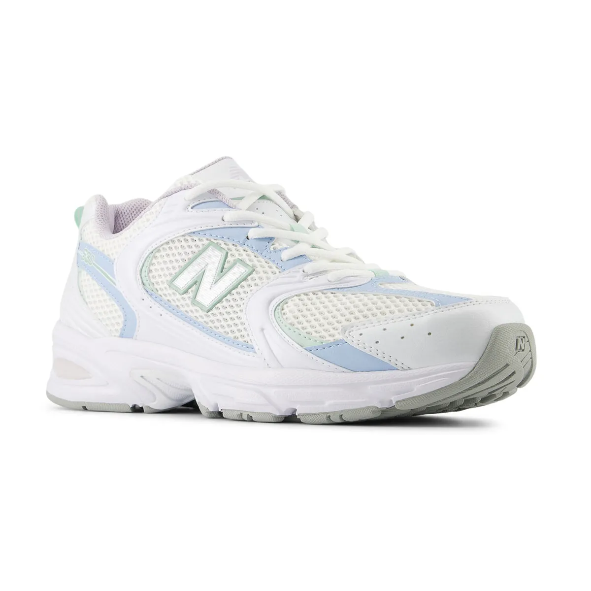 Reinforced toe modernized 530 'White Light Chrome Blue'