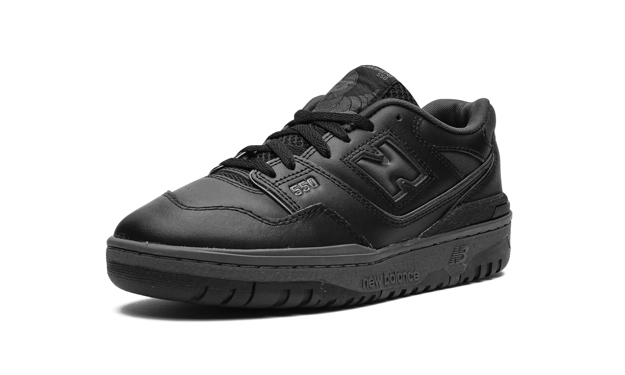 550 GS "Triple Black" outdoor running shoe components
