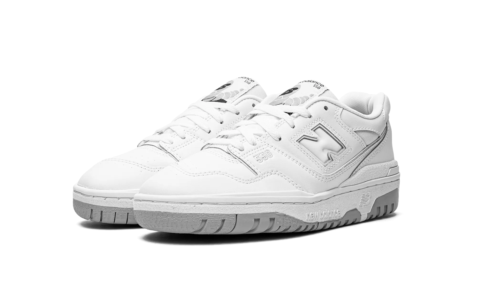 adjustable - fit running shoes mid - cut 550 GS "White Grey"