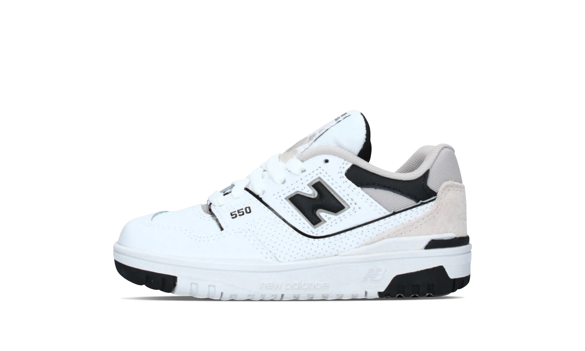 550 PS "White Black" Ankle hug anti - microbial fabric