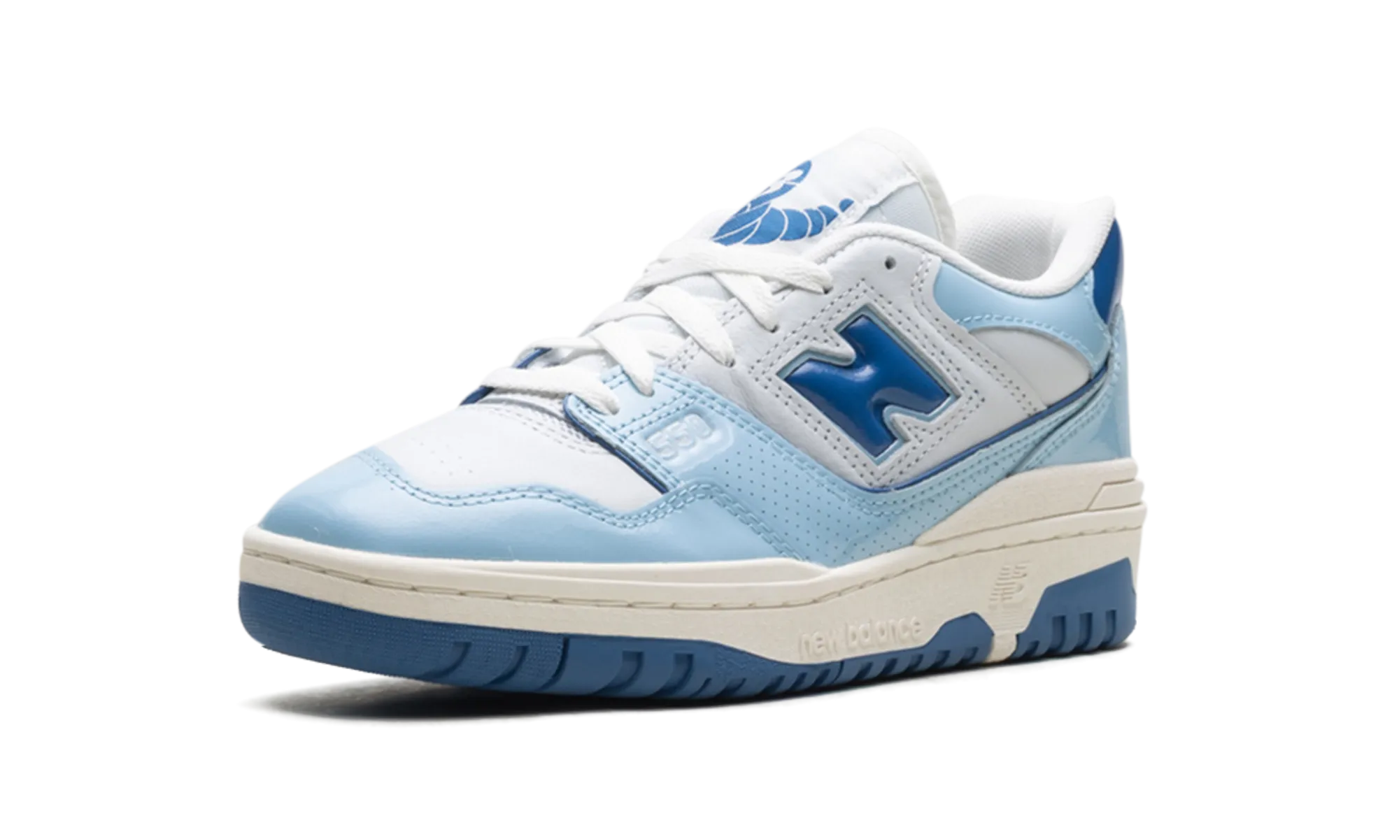 550 "Patent - White / Powder Blue" multi - sport running shoes
