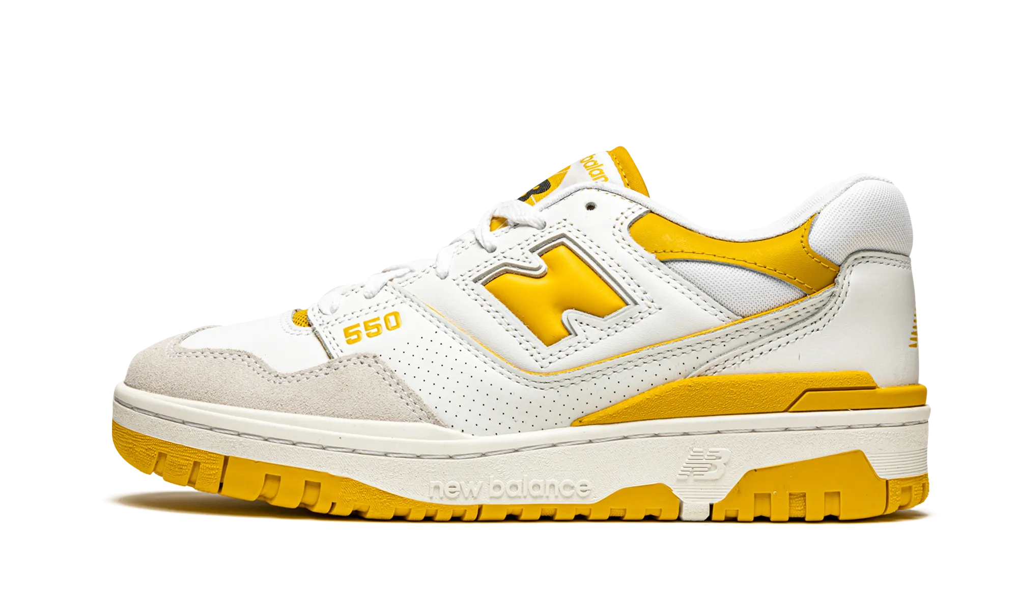 550 "Varsity Gold" reinforced - seams shoes leather - upper - quality shoes