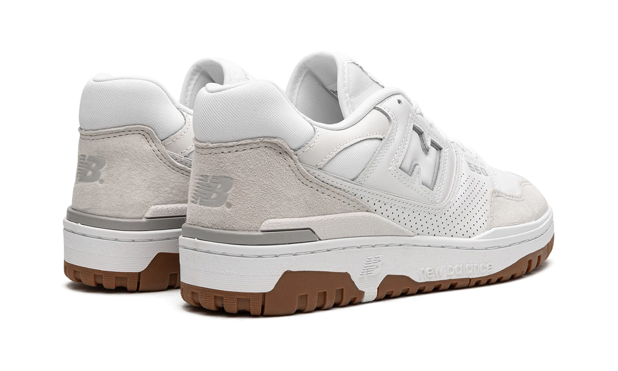 550 "White/Gum" mental health running shoe benefit Soft Arch
