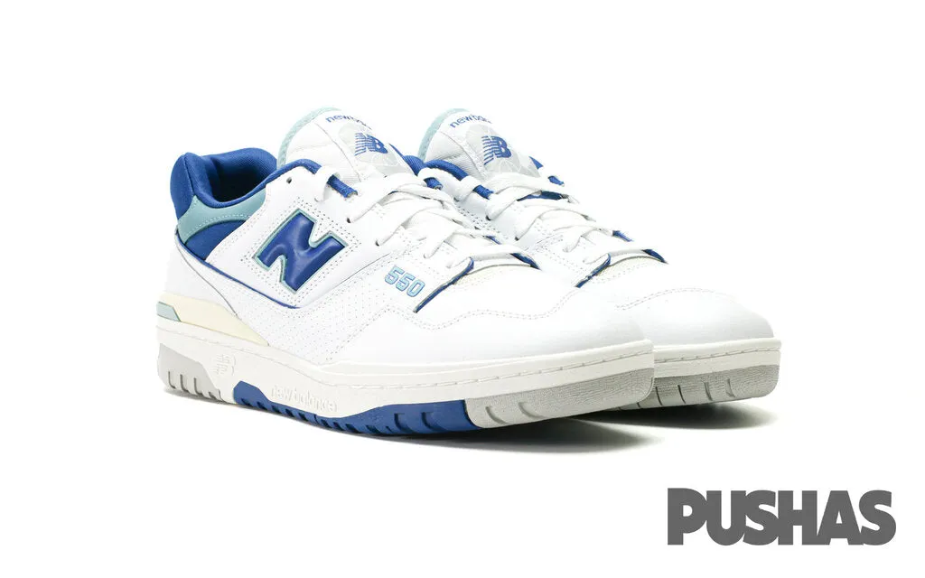 550 'White Blue Groove' (2022) high - top Toe Protection