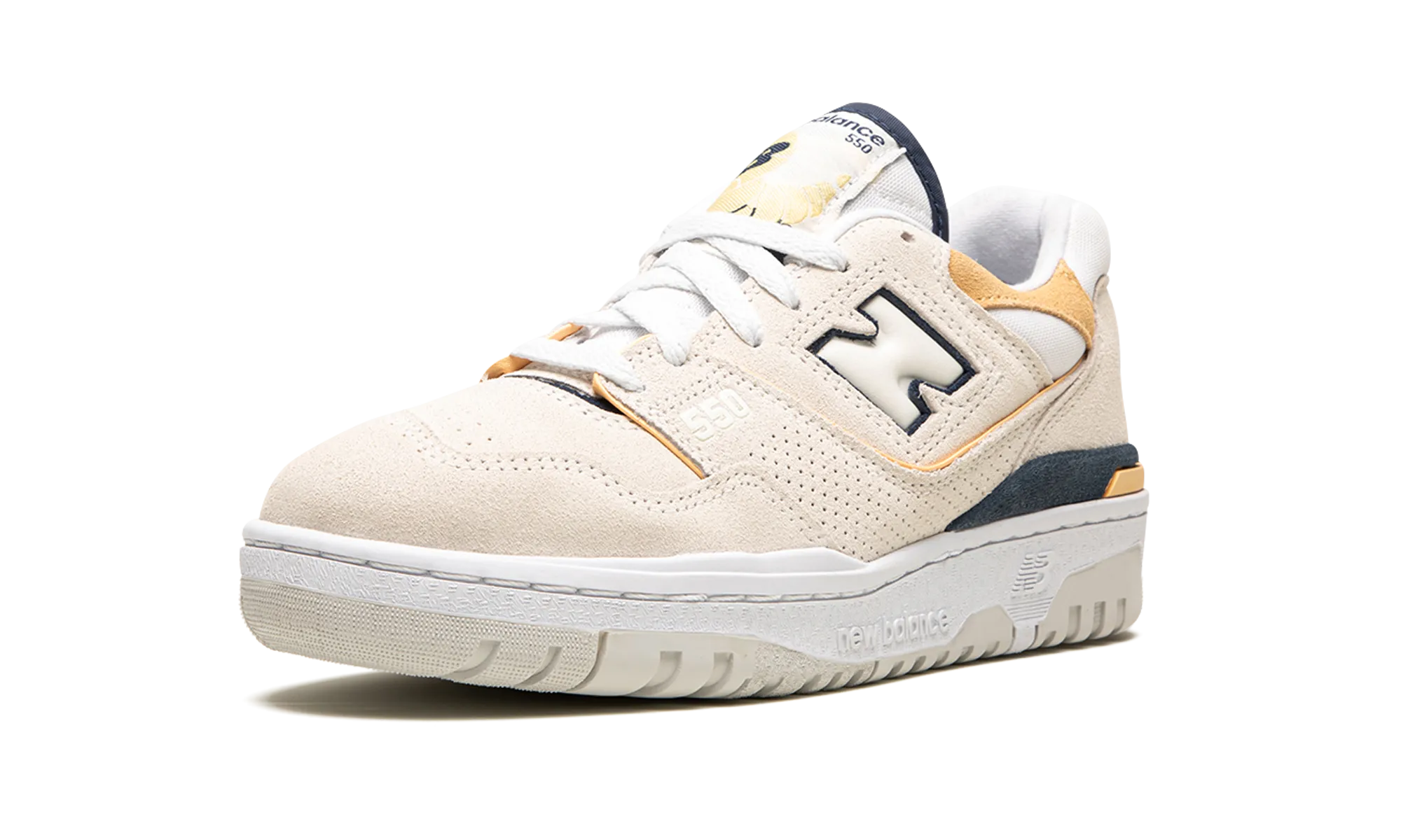 550 WMNS "Cream Yellow" suitable for adults running during the day shoes