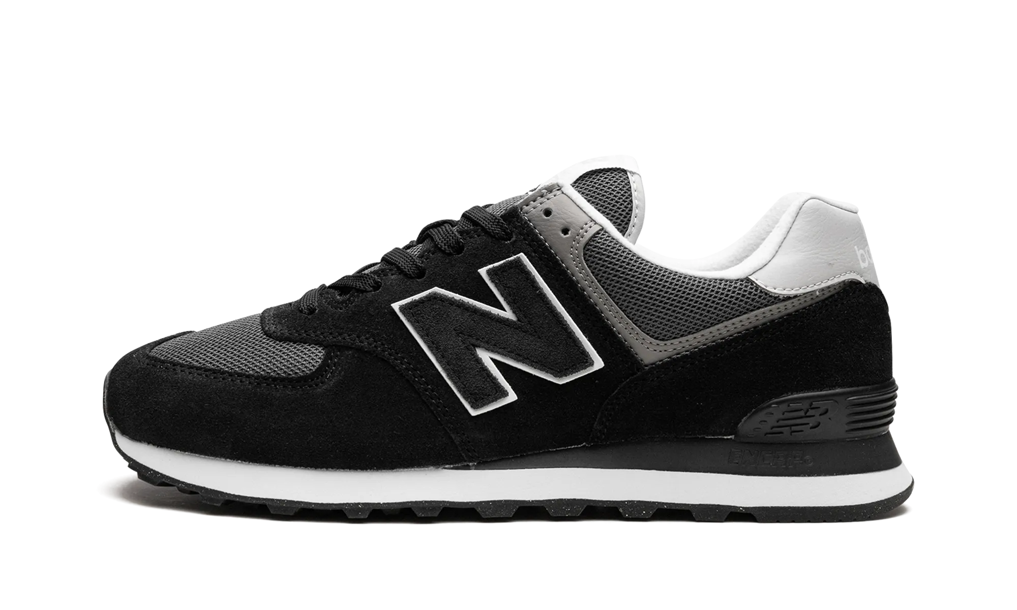 574 "Black / Grey" Stretch upper Canvas Upper