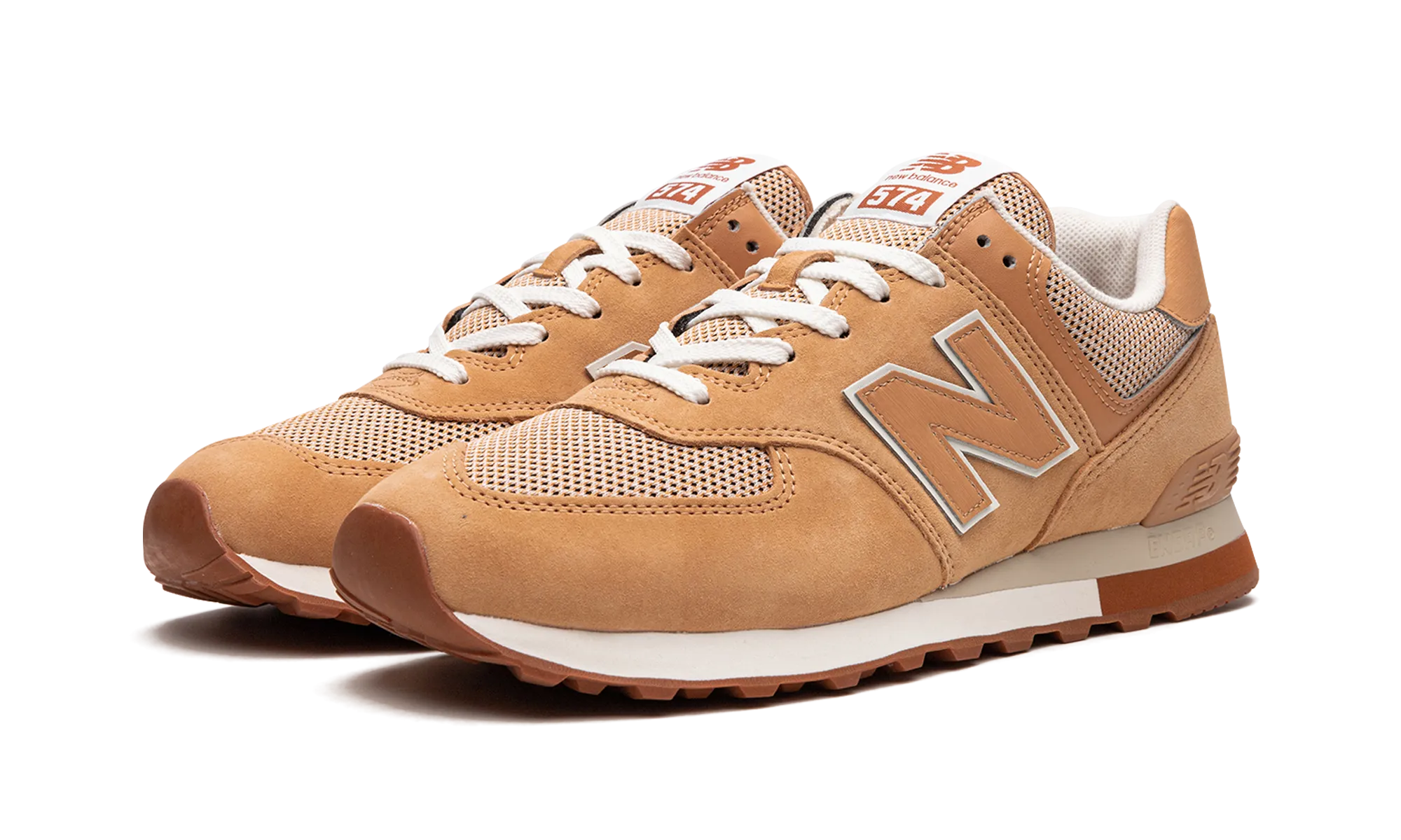 574 "Caramel/Rust" sunny branded running shoes
