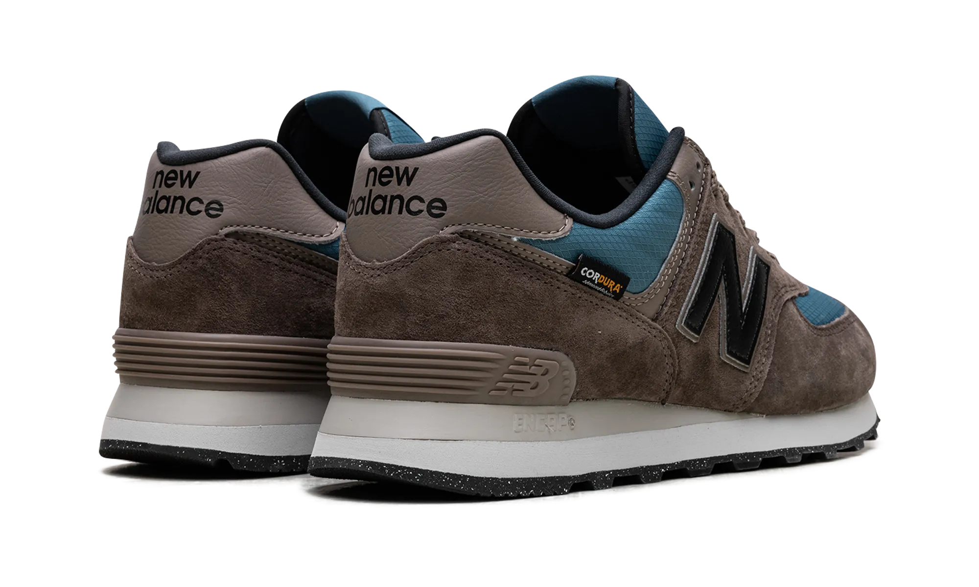 fashion - forward running shoes 574 "Cordura Dark Mushroom"