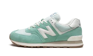 PU midsole running shoes hook - and - loop running option 574 "Green"