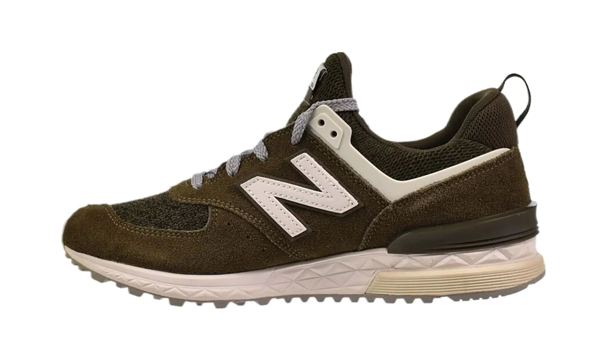 574 "Grn/Wht" adjustable shoe fit Secure