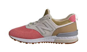 multi - colored running shoes 574 "Peach/Tan/White"
