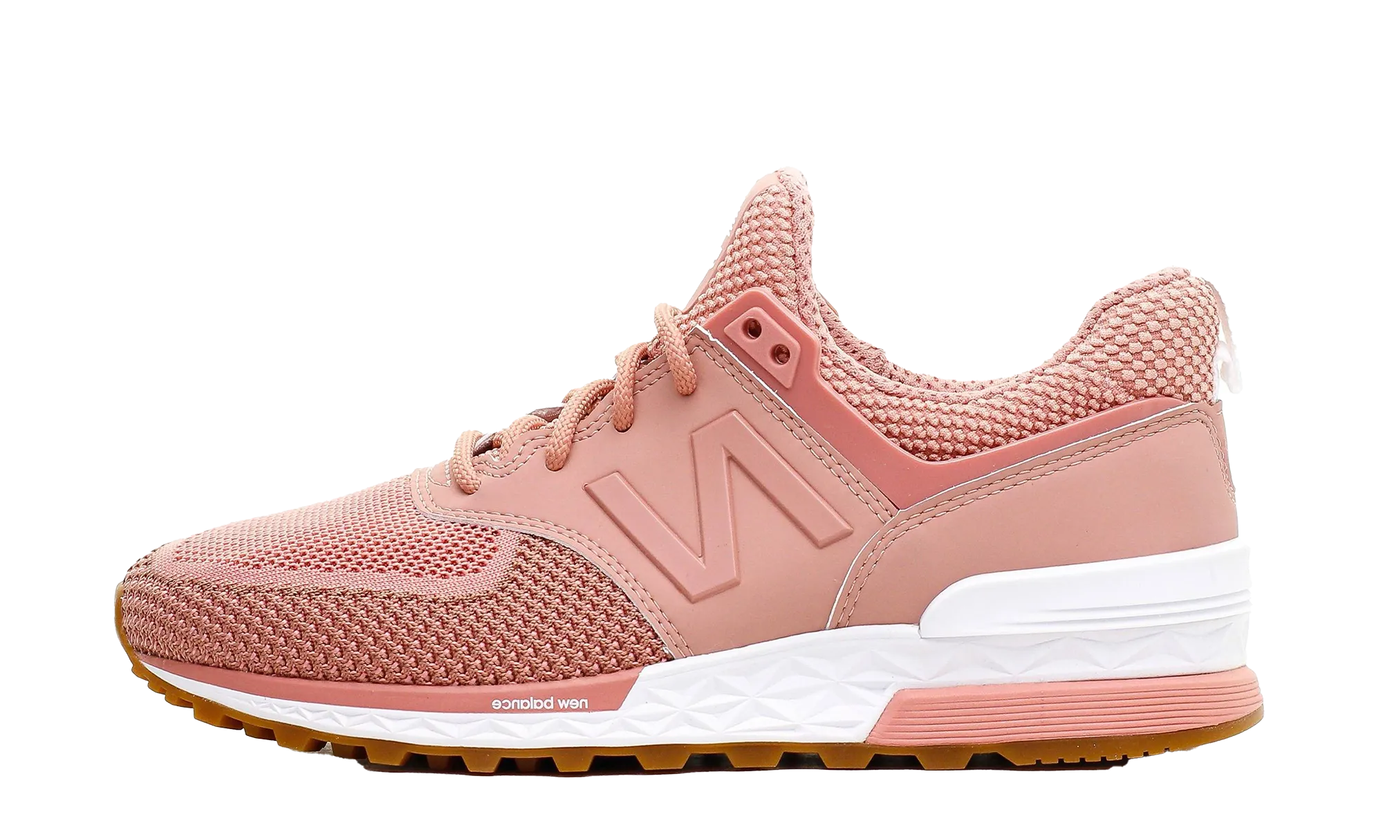 574 WMNS "Dusted Peach" mid - foot - strike shoes aesthetic - design
