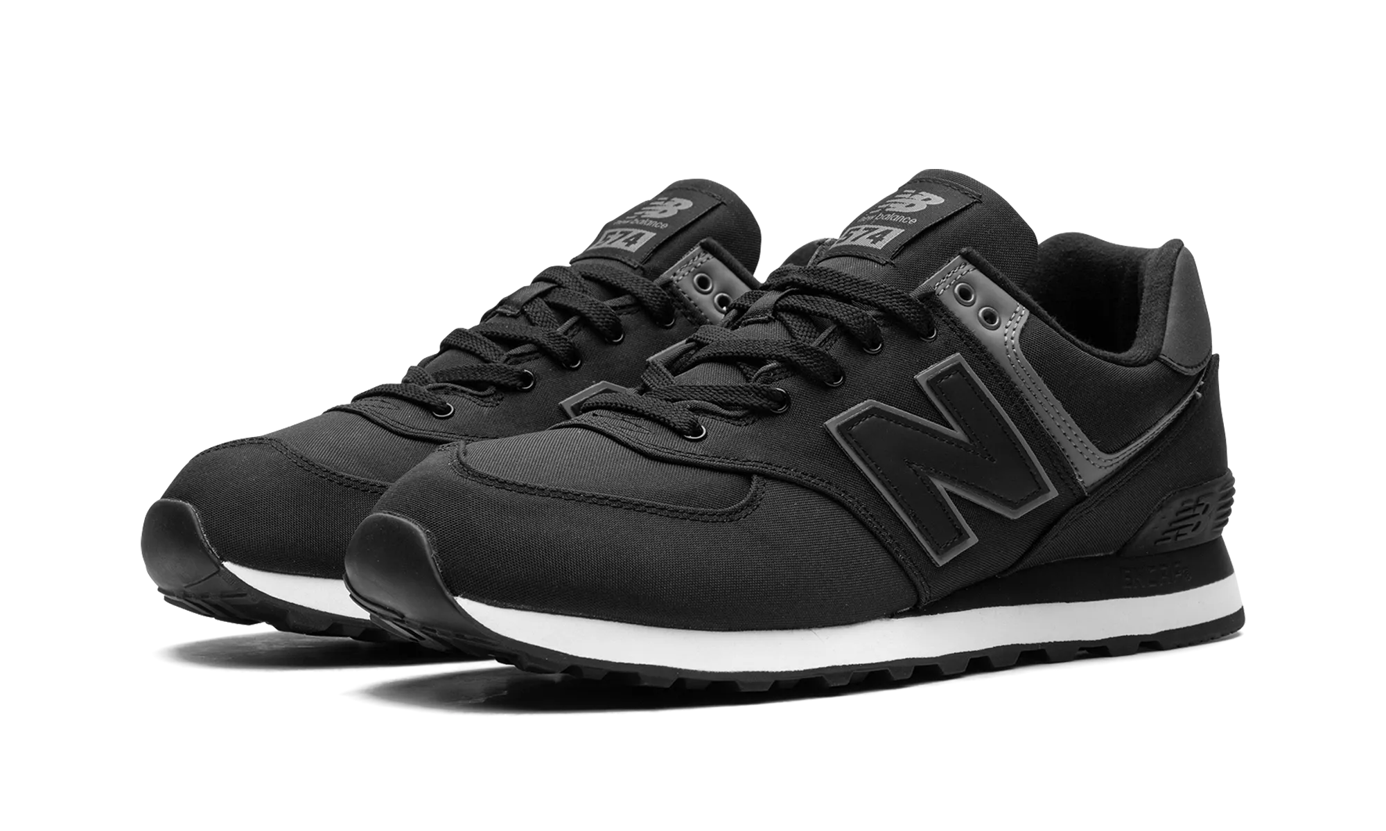 574v2 "Black Grey" flexible nylon shoes
