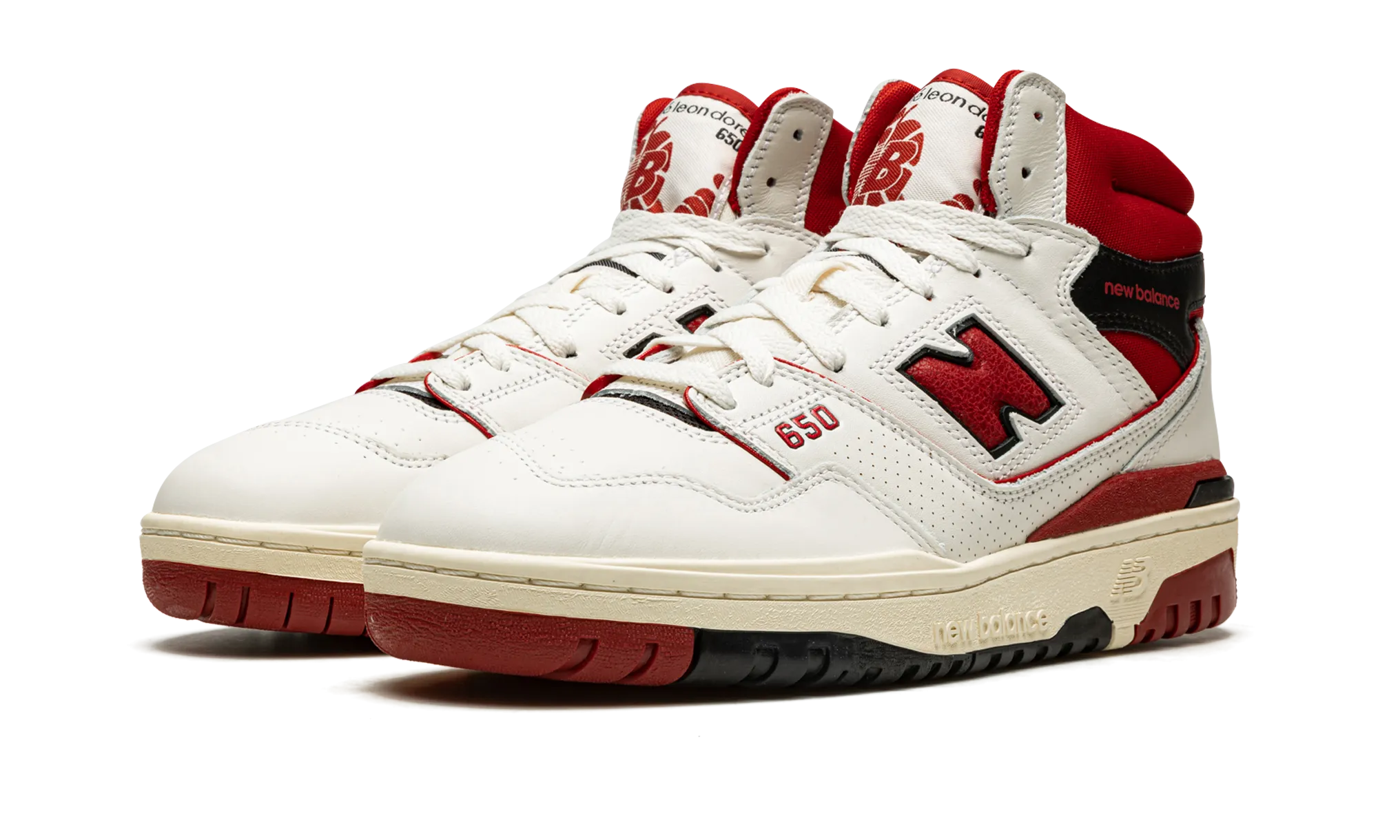 650R "Aim?? Leon Dore - White / Red" long - distance - specific shoes Variable Pace
