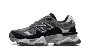 9060 "Black / Casterock" herringbone outsole shoes