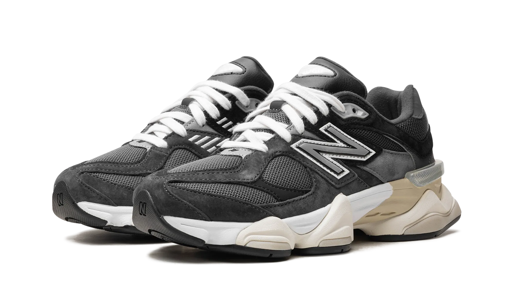 stress relief marathoning footwear 9060 "Black Phantom / Charcoal"