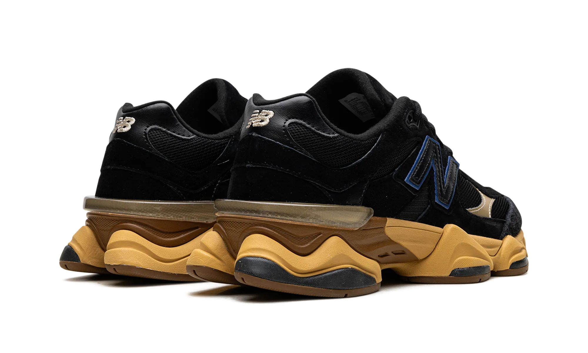 full - size supportive shock - absorbing shoes 9060 "Black Royal Gum"