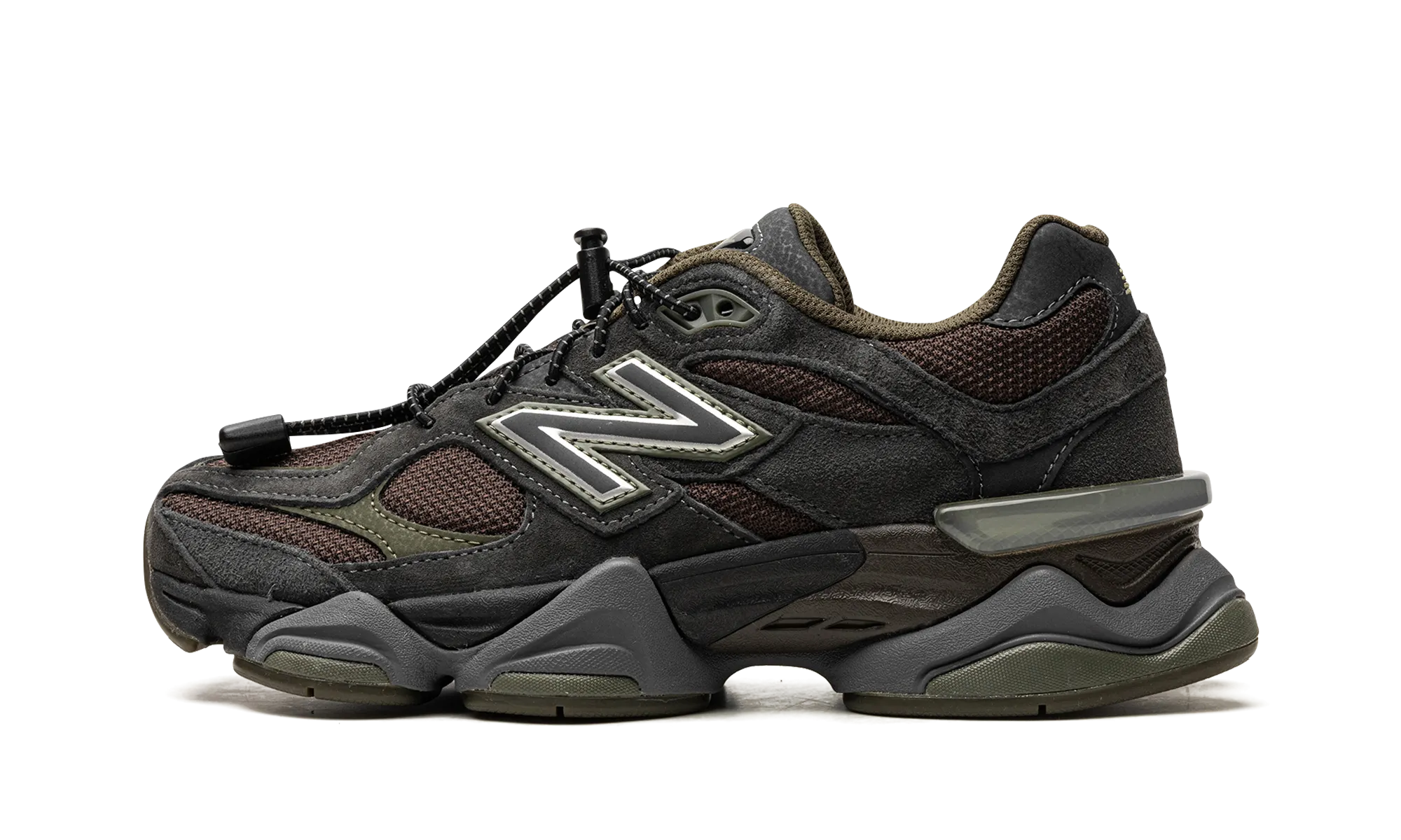 9060 "Blacktop/Dark Moss/Black" safari - themed running wear