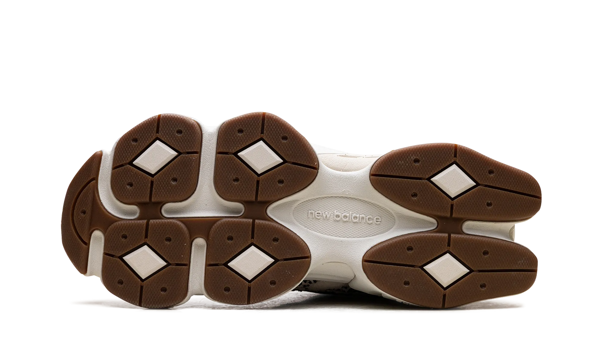 printed running wear Track - meet 9060 "Brown / White"