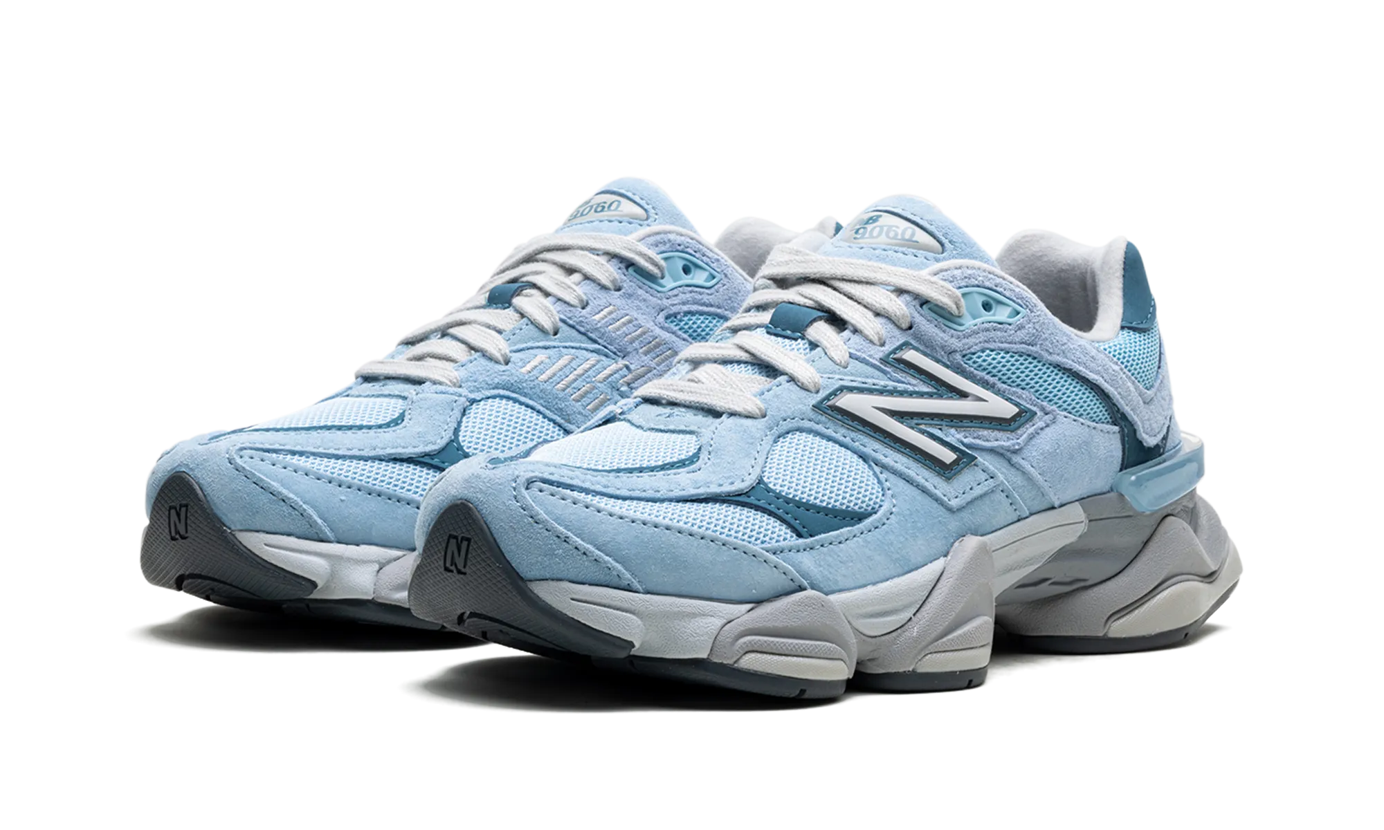 Breathable Material pre - owned shoes 9060 "Chrome Blue"