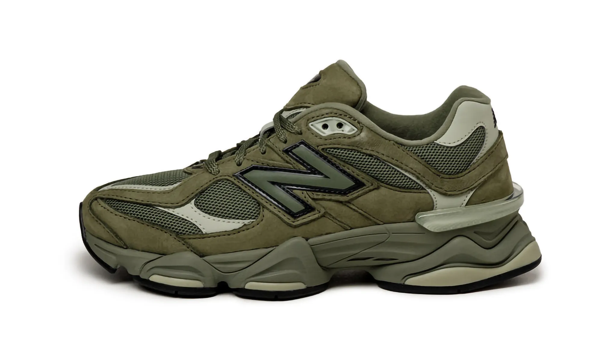 9060 "Dark Olivine" moisture - wicking - performance shoes
