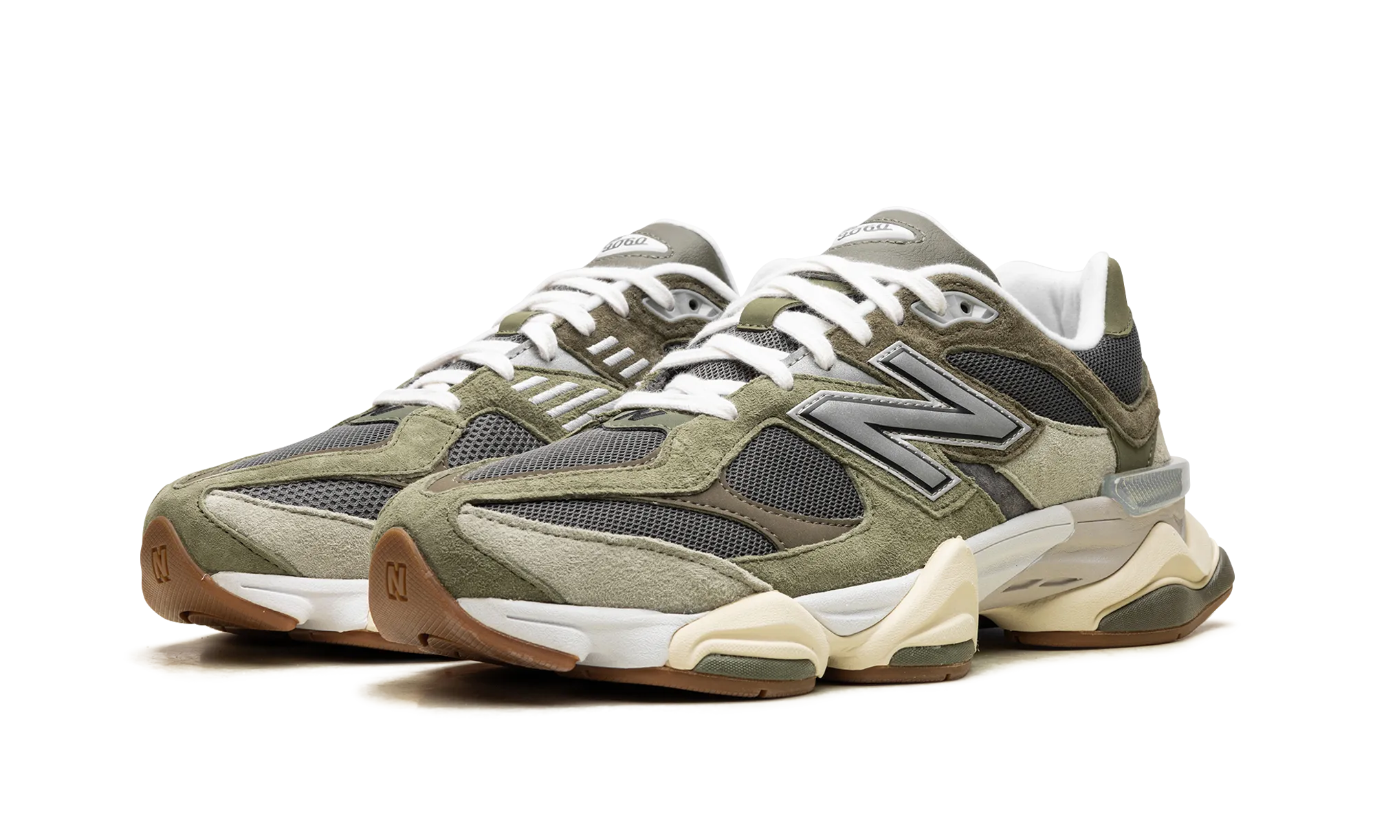 9060 "Green Grey" special - edition running wear maximalist running shoes