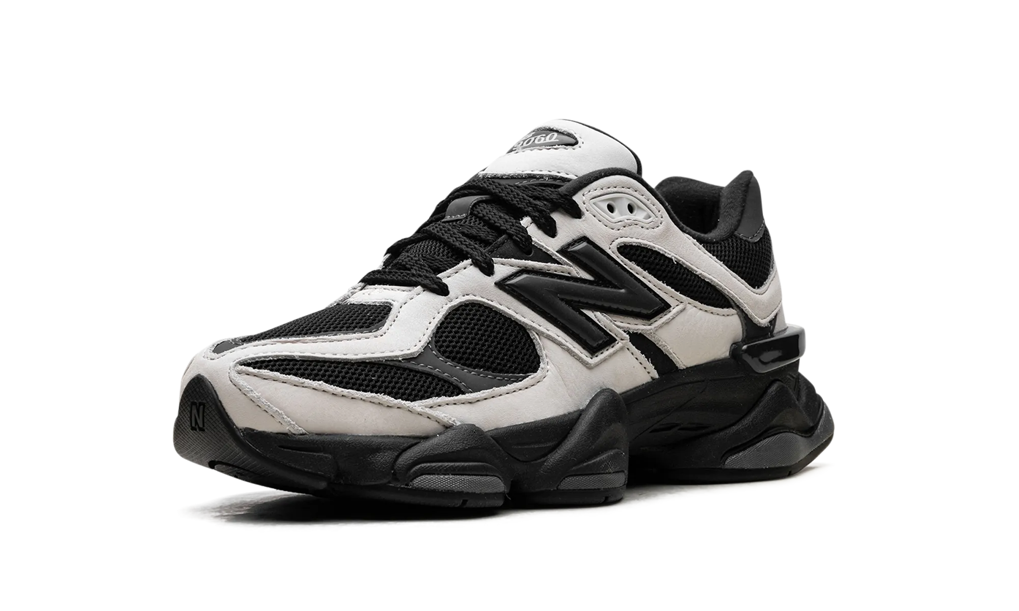 velcro - closure shoes 9060 "Off White Black"