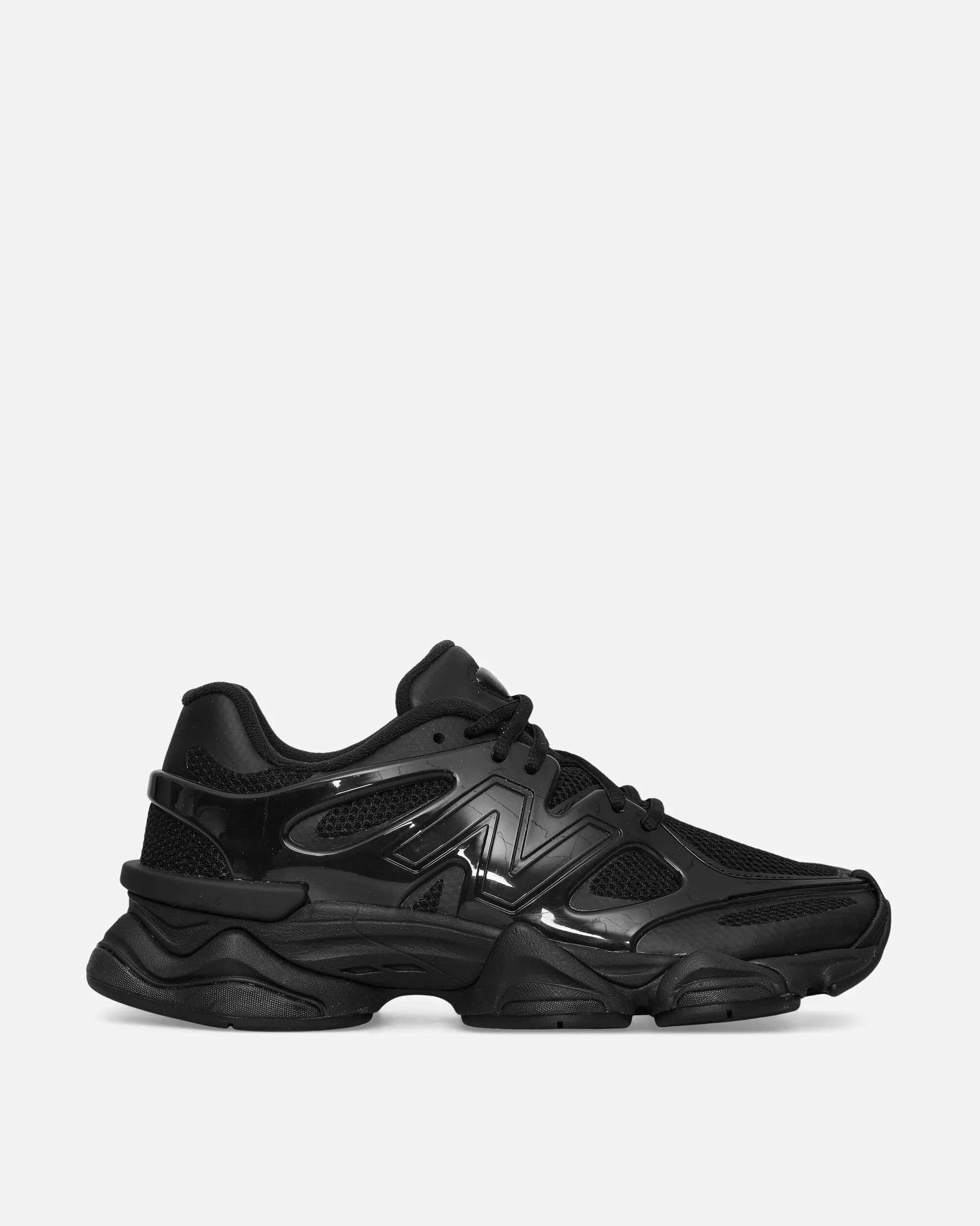 9060 Sneakers Triple Black Smooth Leather Ultra-soft feel