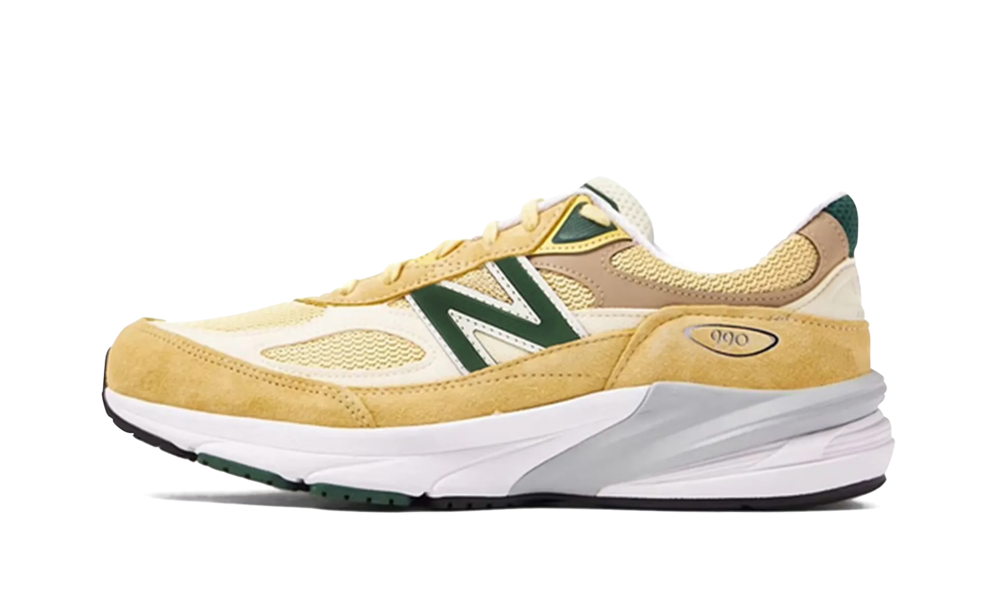 joggers lightweight breathable shoes 990 "Pale Yellow/Forest Green"