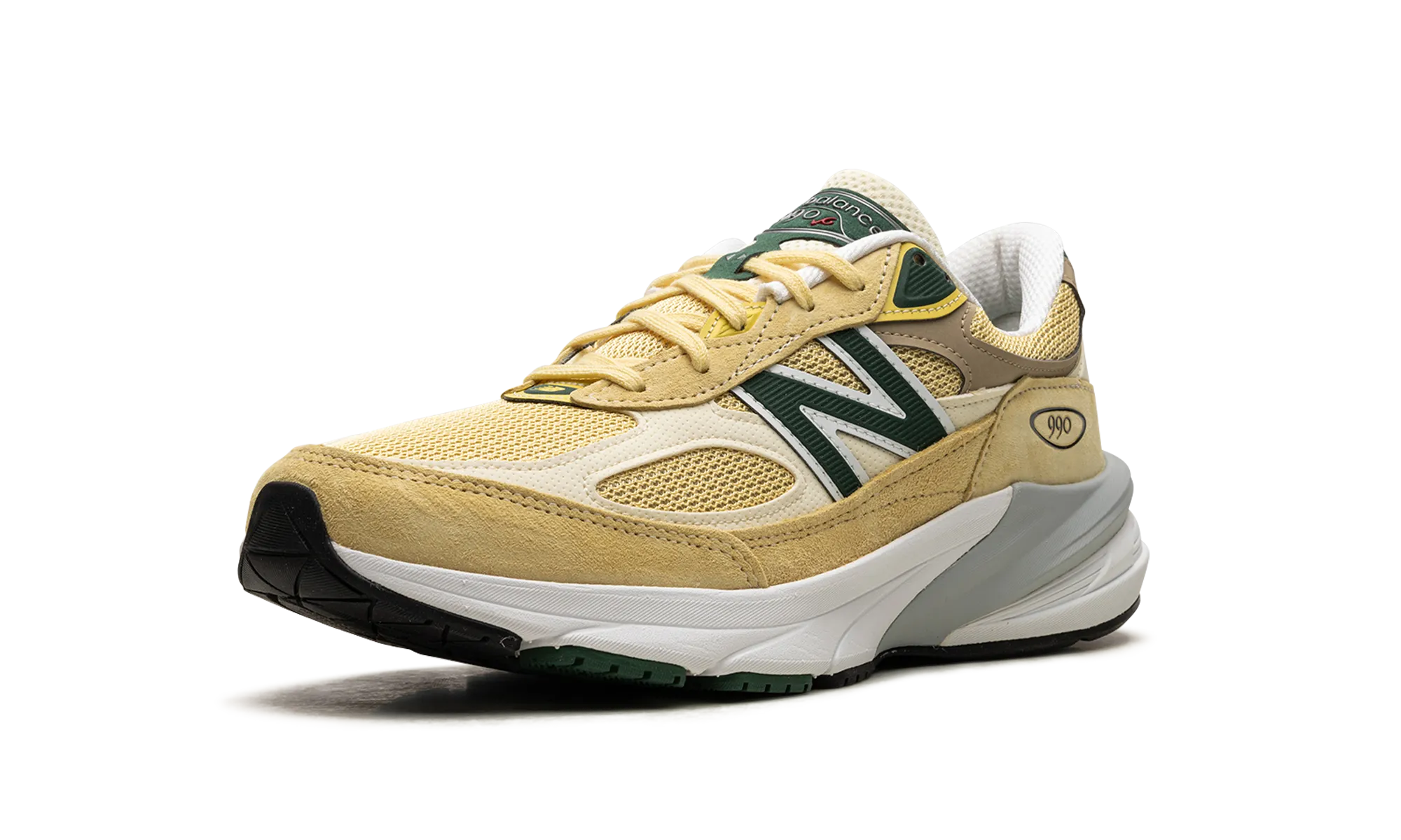 cruelty - free branded shoes 990 "Pale Yellow/Forest Green"