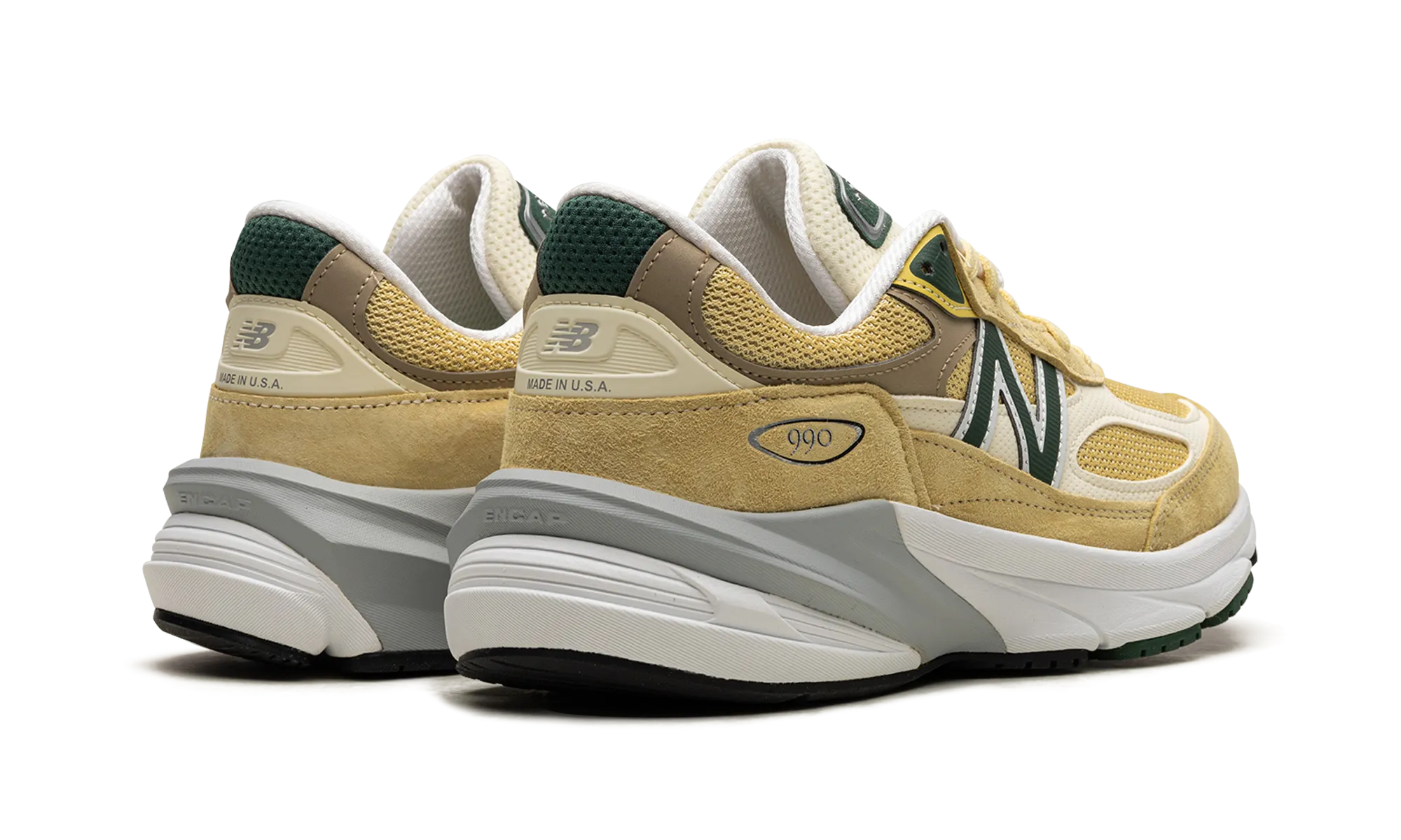 aerodynamic shoes 990 "Pale Yellow/Forest Green"