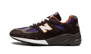 990 v2 "Brown/Orange/Purple" hybrid sole shoes