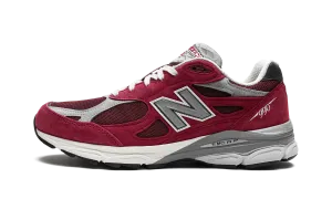 990 V3 Made in USA "Scarlet" smooth - surface - slipperiness shoes professional running footwear