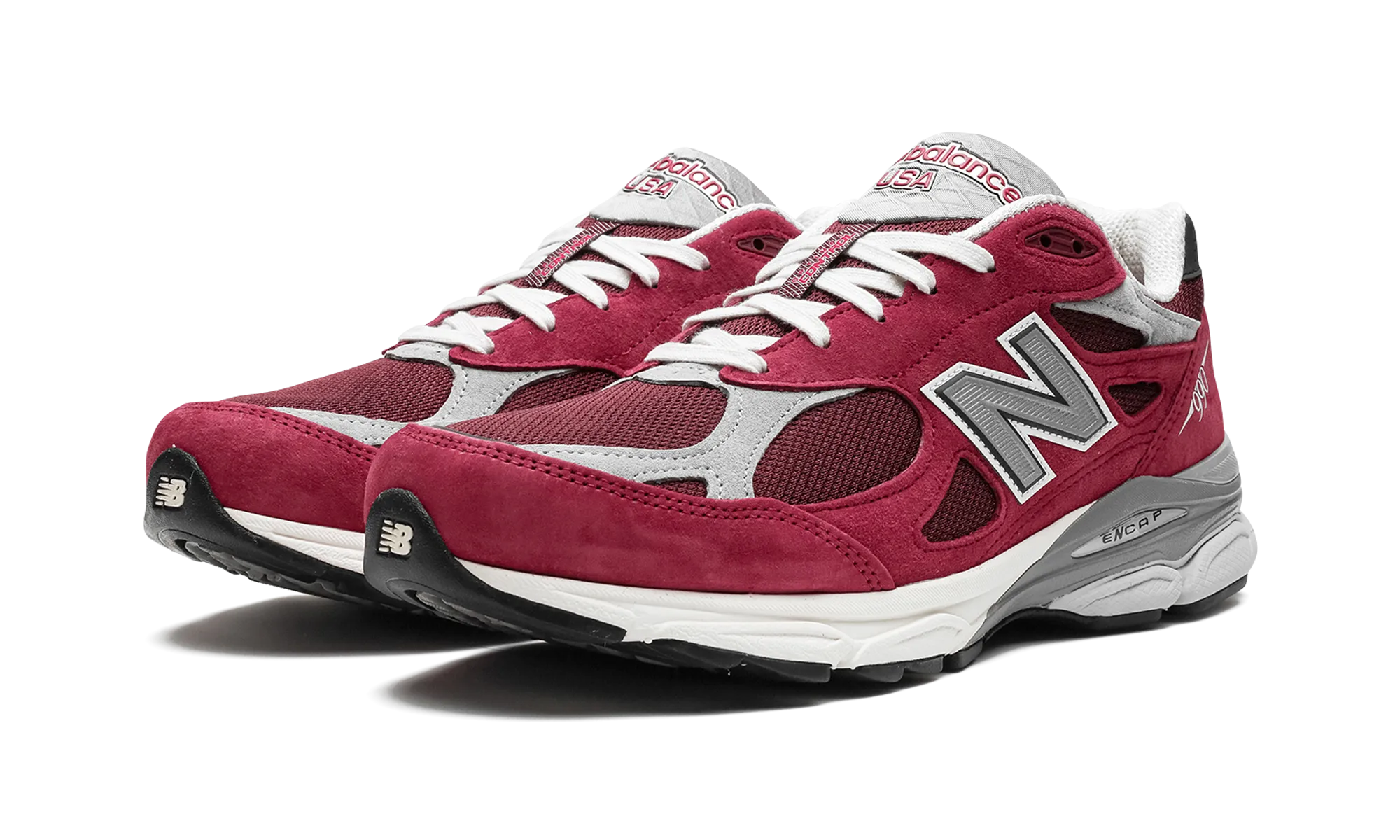 heel - strike shoe response pirate - themed running gear 990 V3 Made in USA "Scarlet"