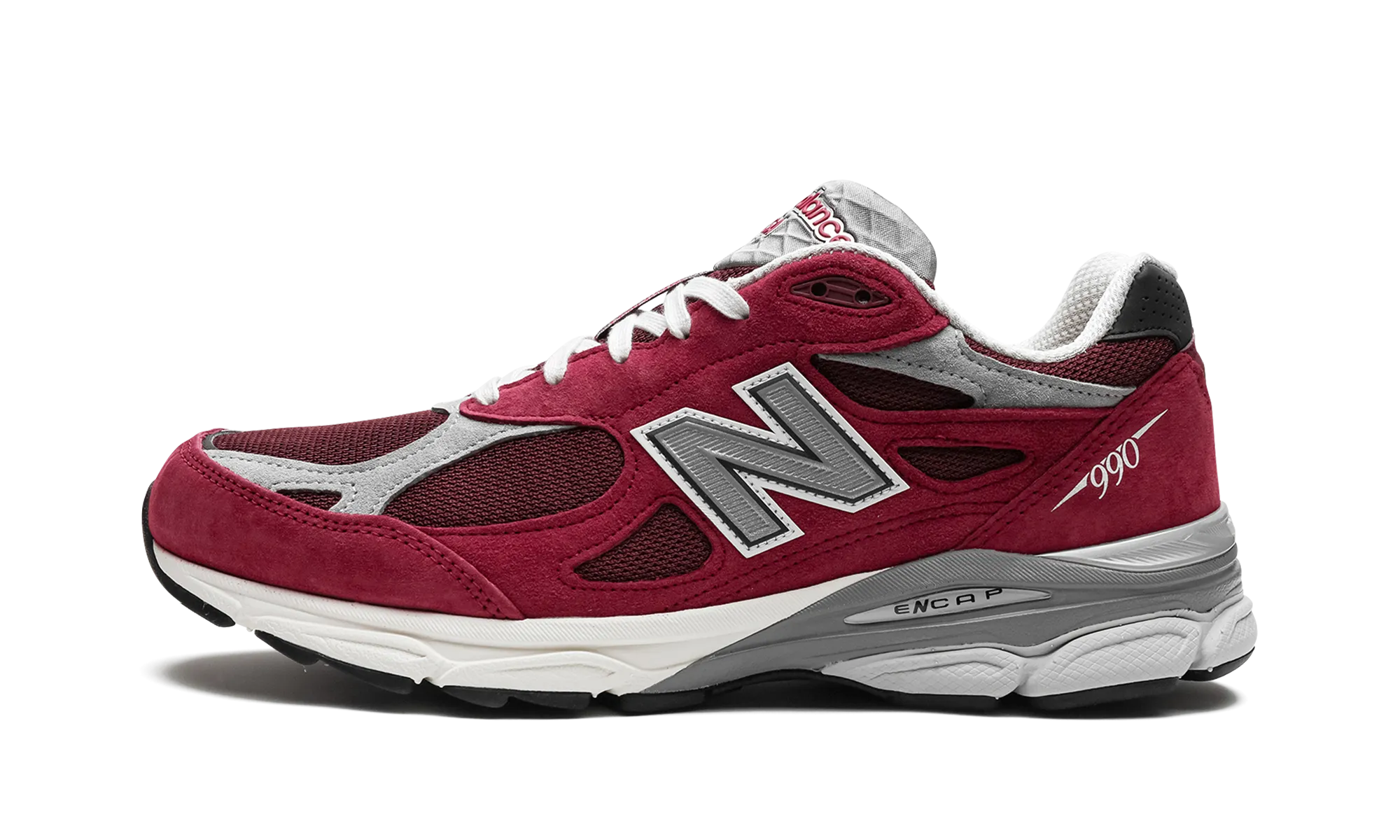 990 V3 Made in USA "Scarlet" smooth - surface - slipperiness shoes professional running footwear