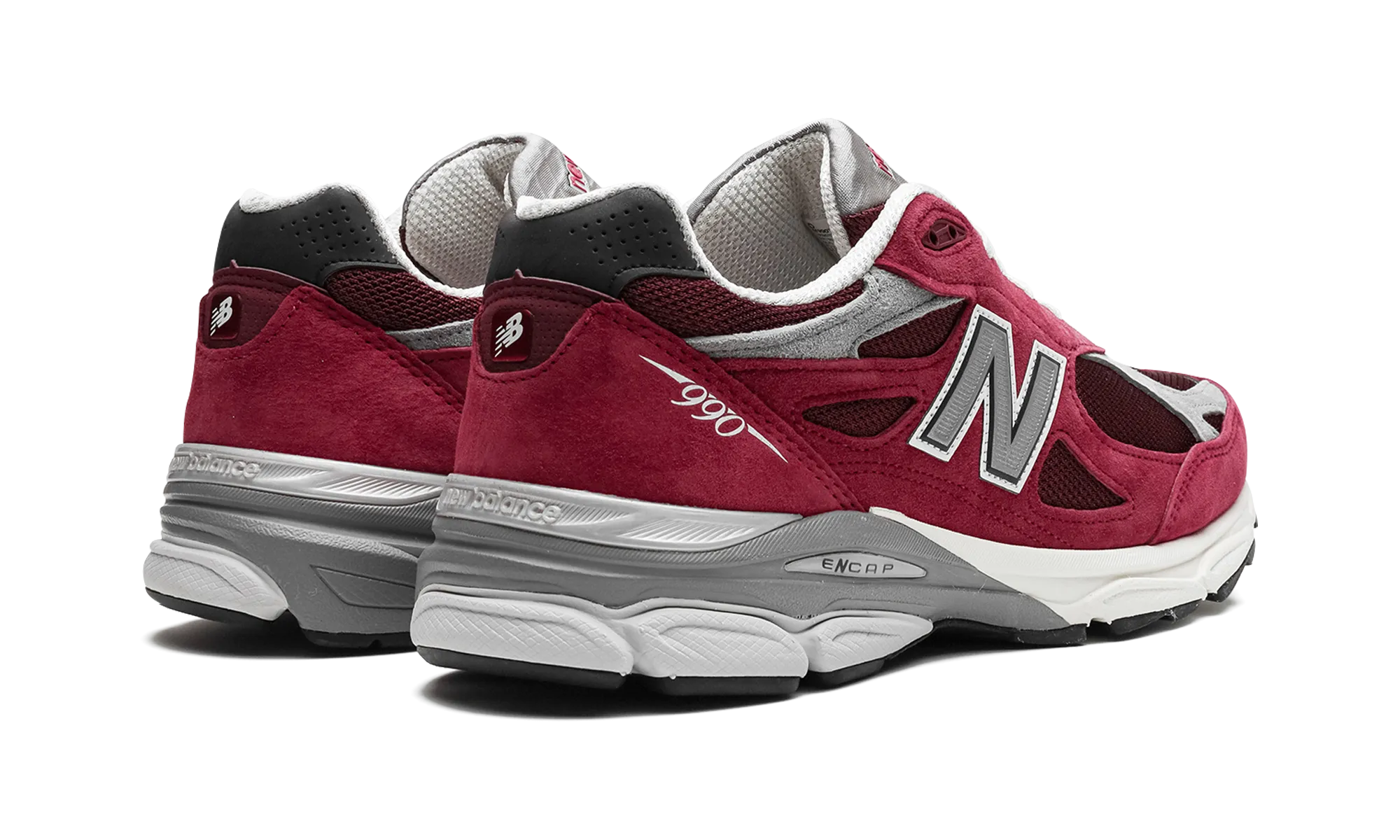 orthotic - friendly foam - midsole - cushioning - softness shoes 990 V3 Made in USA "Scarlet"