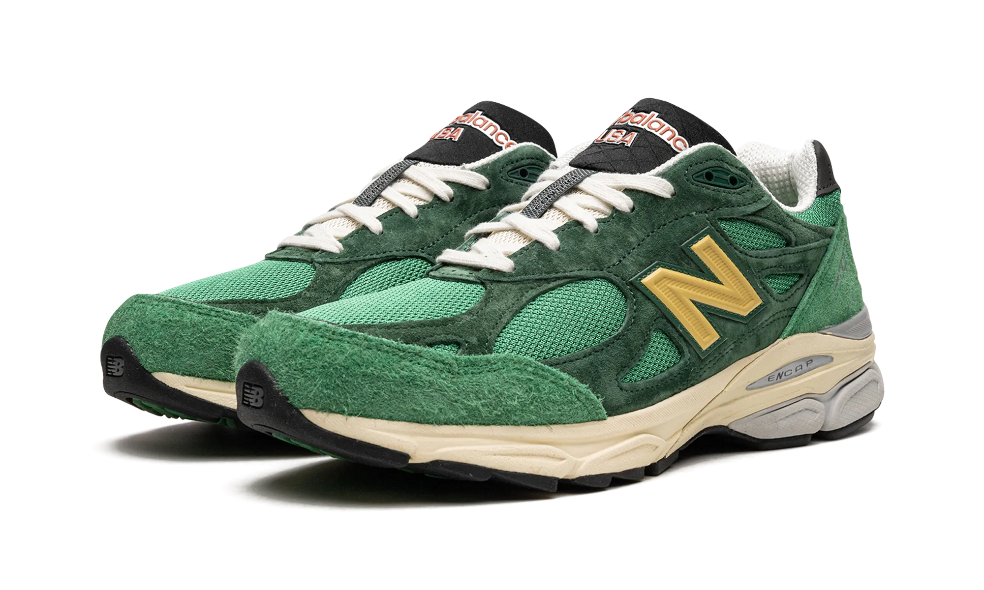 990 V3 "Made In USA - Green/Yellow" orange shoes high - tech running shoes