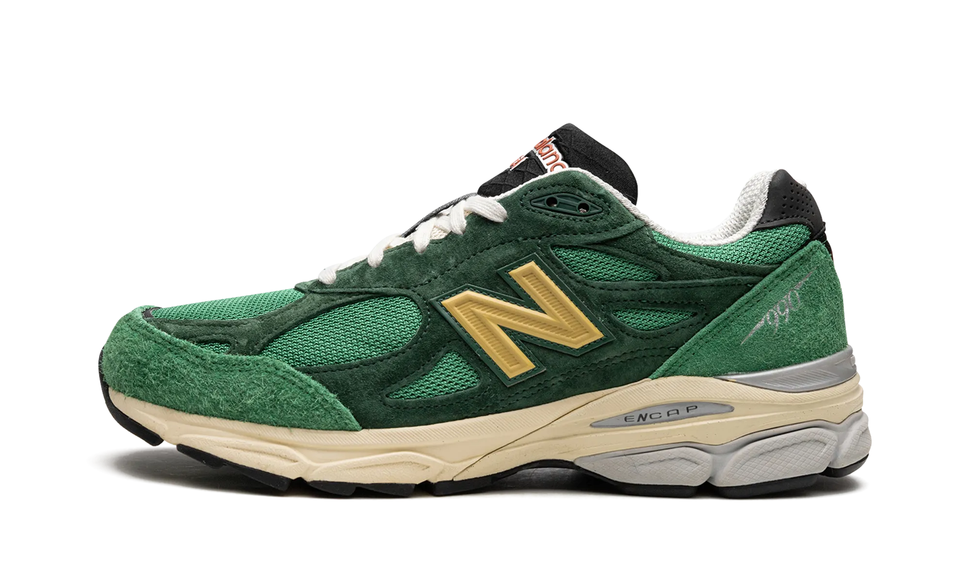 990 V3 "Made In USA - Green/Yellow" Responsive Midsole warm weather running shoe case