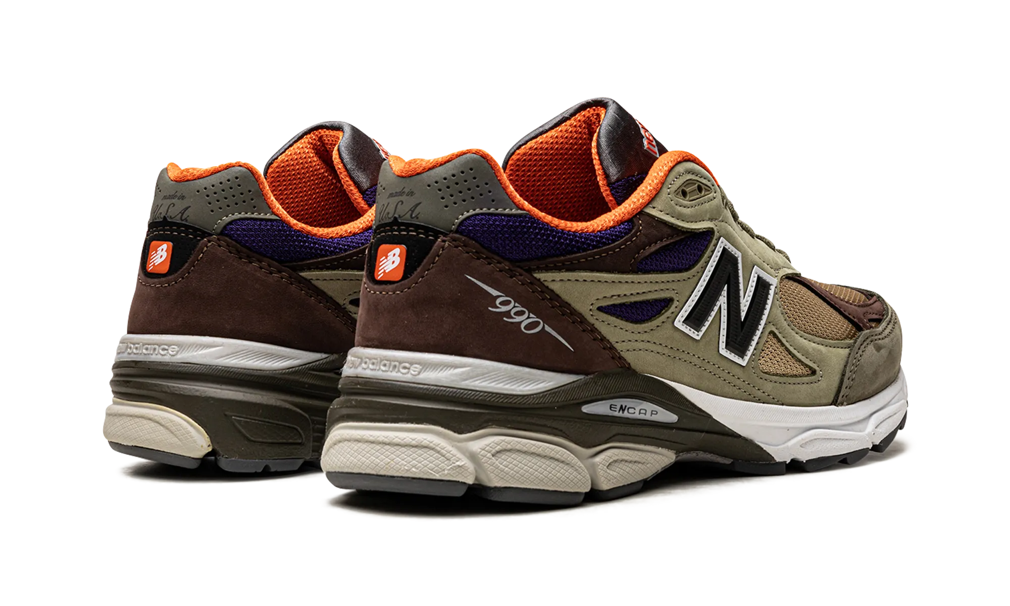 Cushioned ride bright - colors 990v3 Made In USA "Teddy Santis - Khaki"