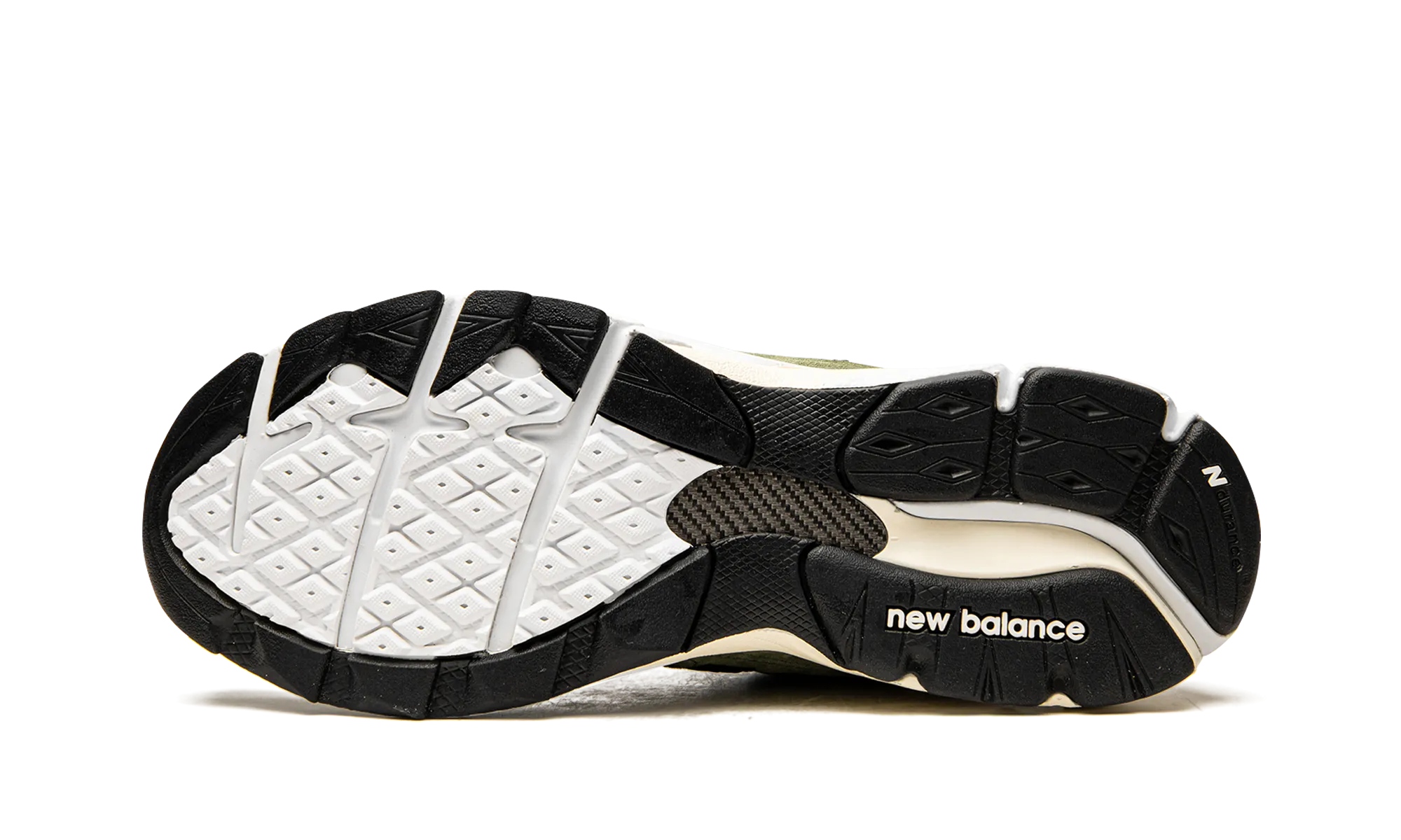 990v3 "JJJJound - Olive" elevated - heel running option