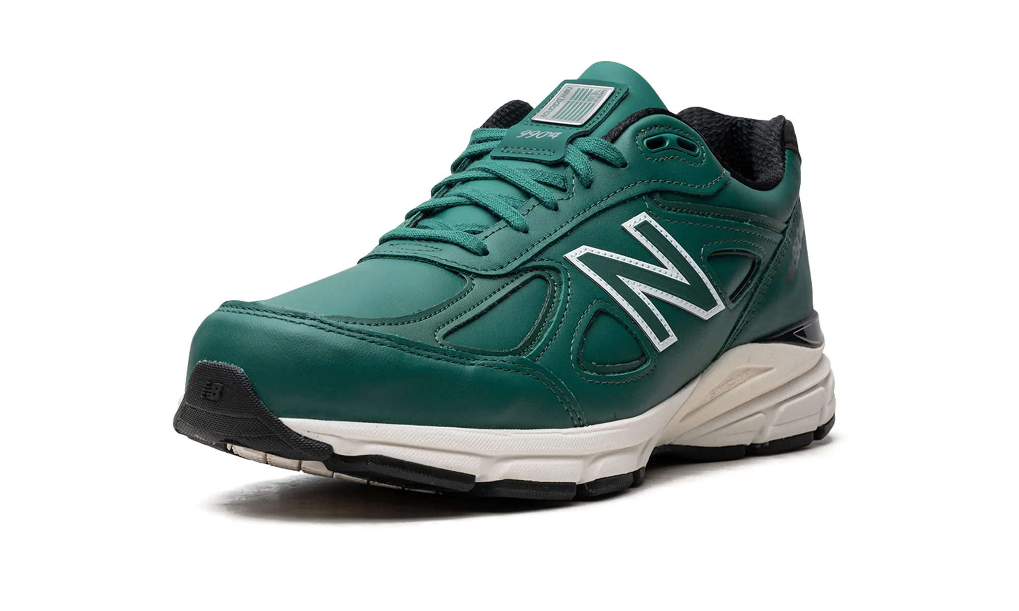990v4 MADE IN USA "TEAL WHITE" genuine - leather - upper shoes road accessory