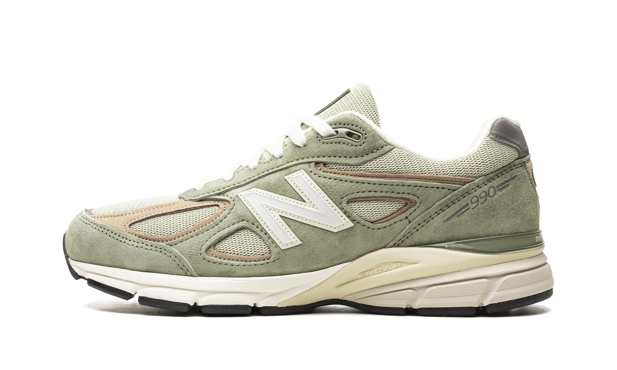 990v4 "Olive" easy - clean shoes
